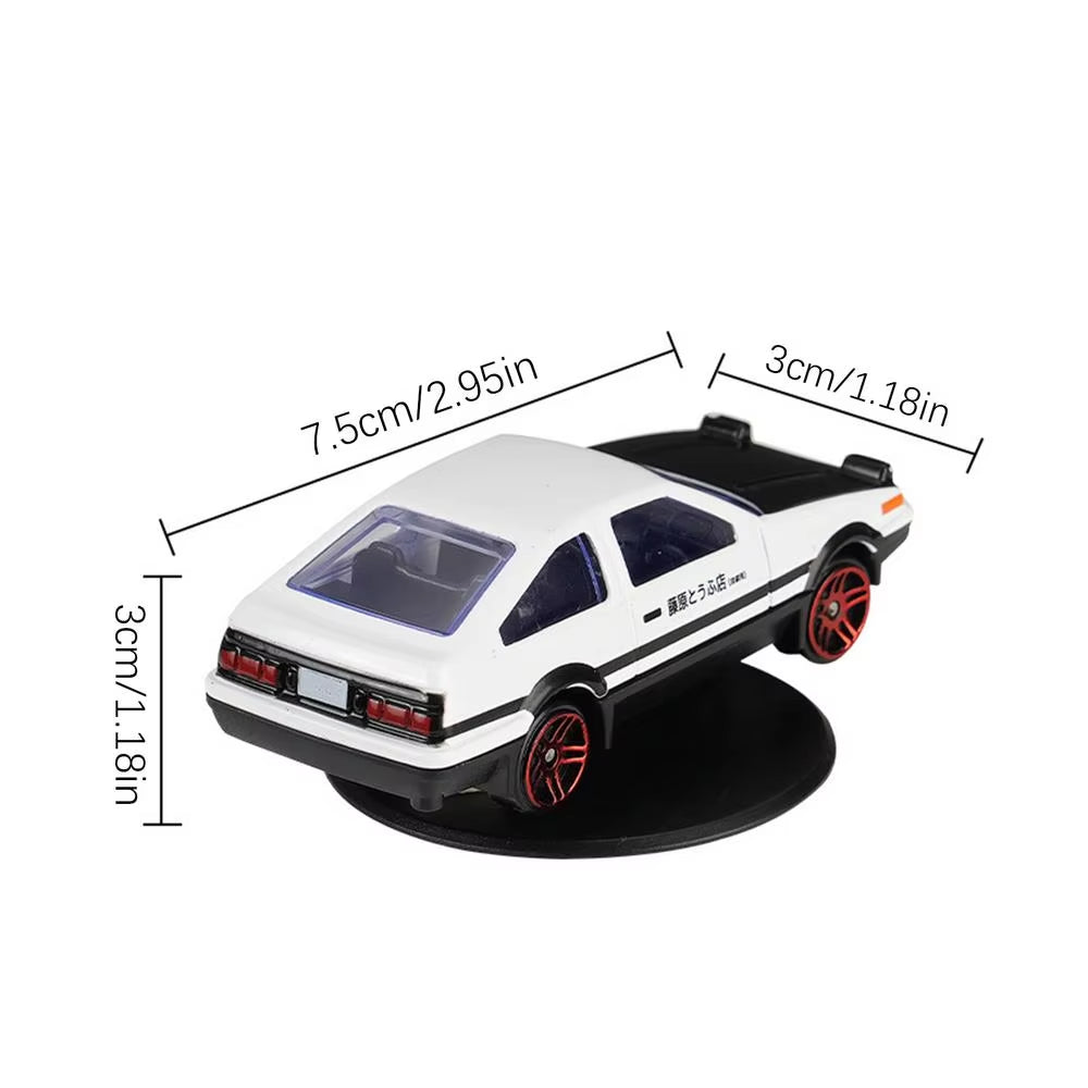 Rotating AE86 Drift Car Gyroscope Ornaments Zinc Alloy Classic Car Model Statue Racing Drifting Dashboard Ornament Accessories